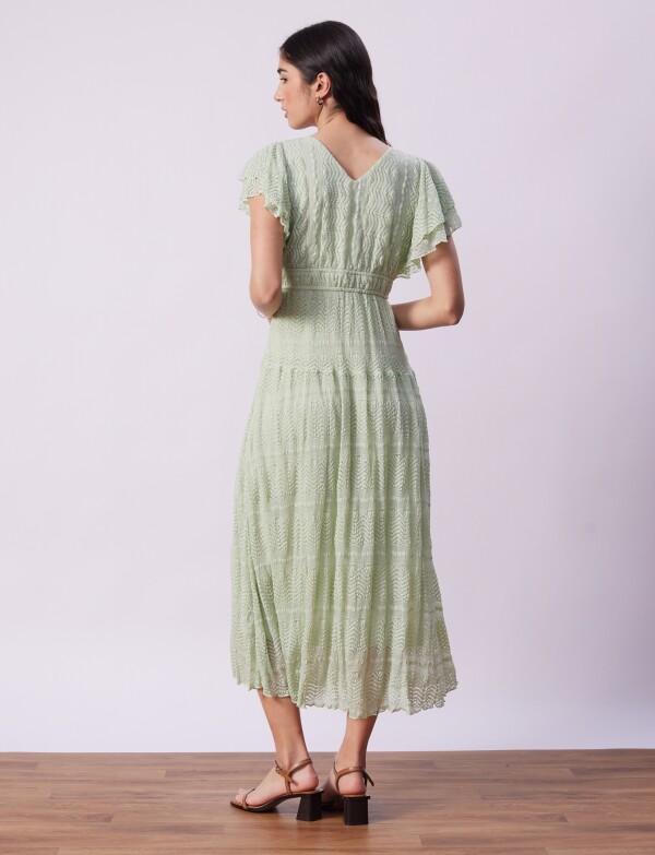 Vestido Calado VERDE AGUA