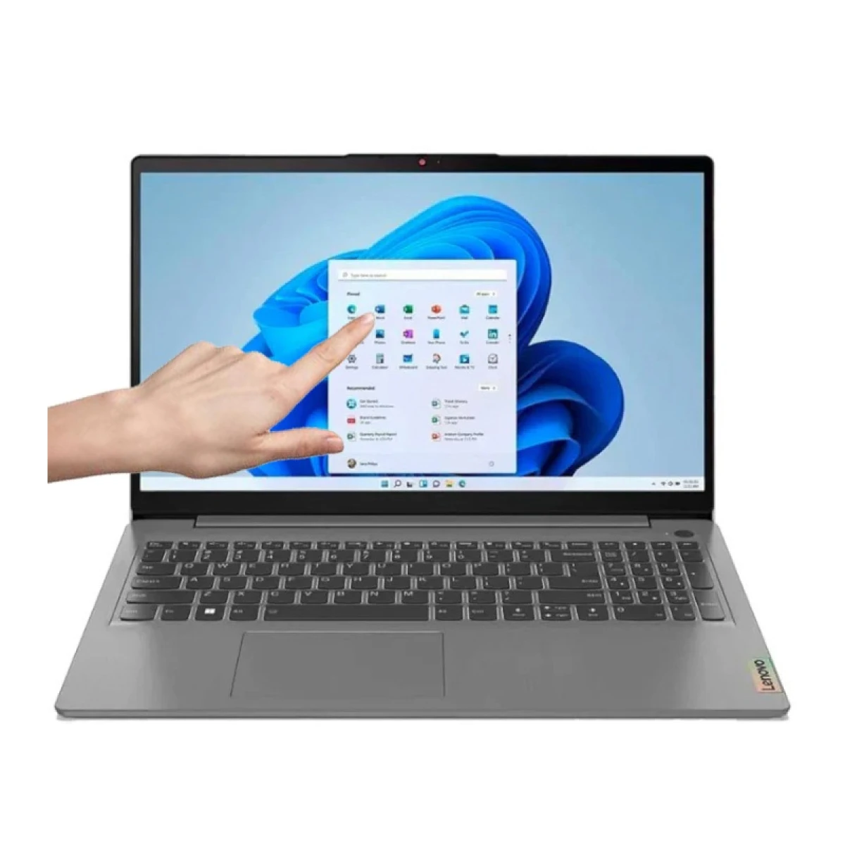 Notebook Lenovo 15IAU7T. Intel i3-12ªGEN. RAM 8GB. Disco Sólido 256GB. Pantalla 15.6" Full HD Táctil. 