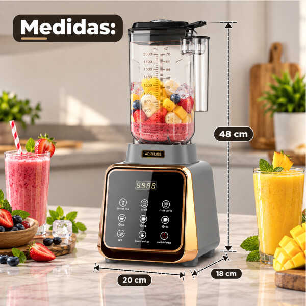 Licuadora Ackiliss Para Smoothies 2 L 1200 W Acl-2943 LICUADORA ELECTRICA ACKILISS ACL-2943