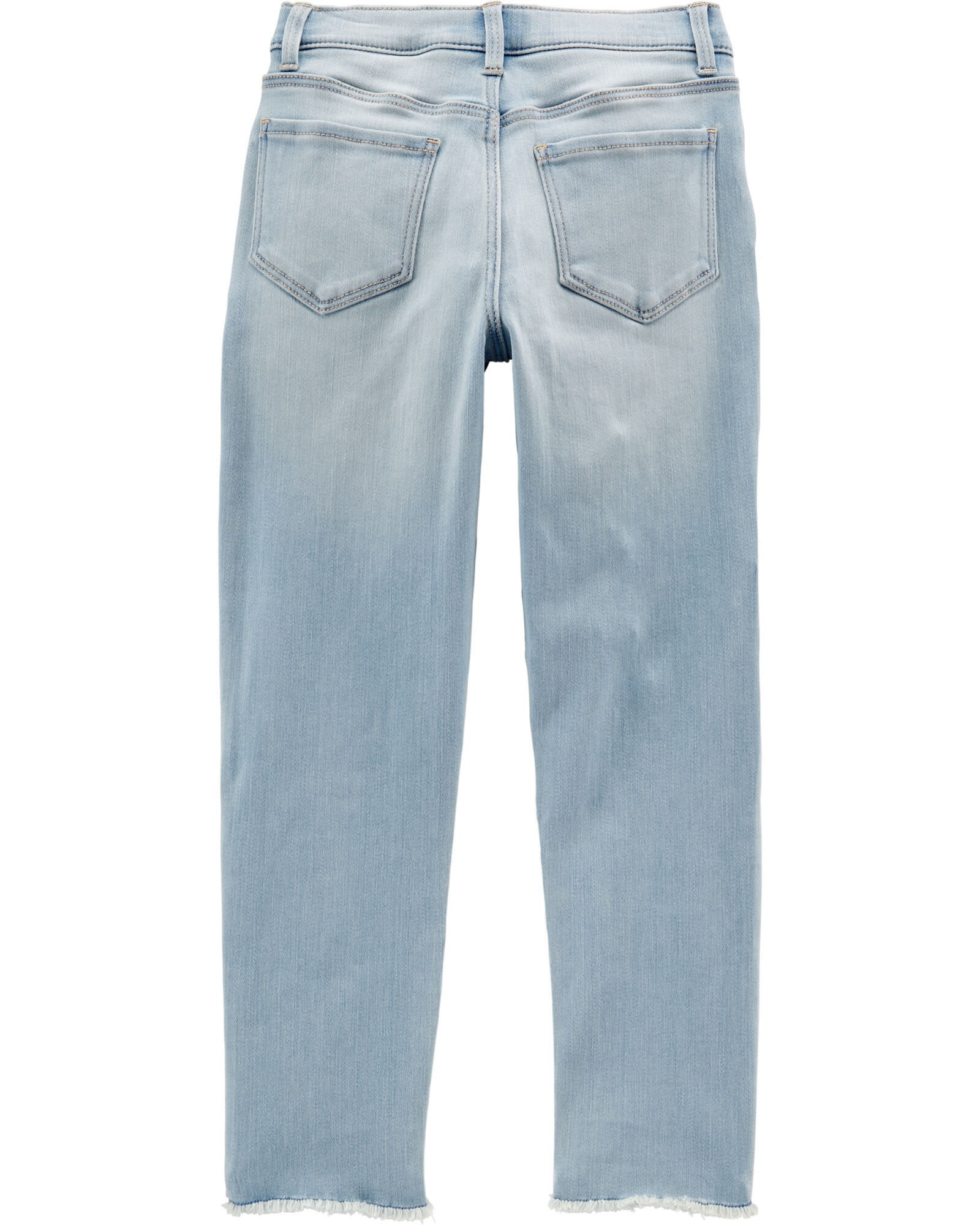 Pantalón de jean elastizado con franja lateral con glitter 0