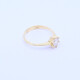 Anillo solitario oro 18k y brillante engarce 6 puntas. Anillo solitario oro 18k y brillante engarce 6 puntas.