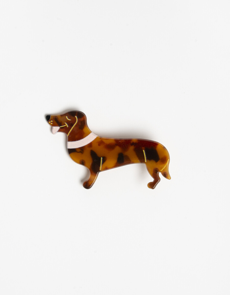 Horquilla Acrílico Perro Salchicha 