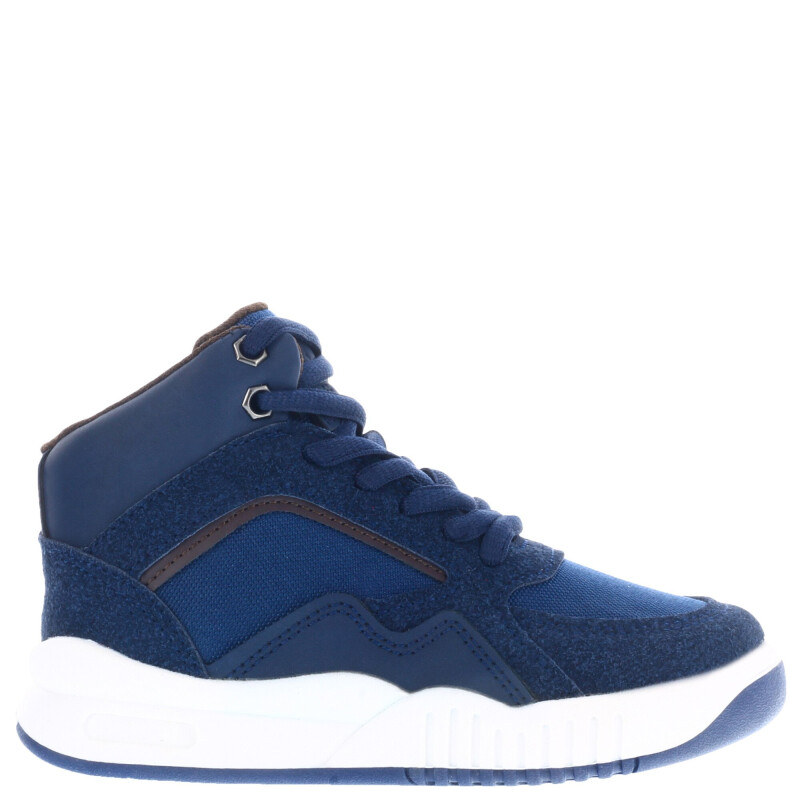 Botas de Niño Croco Kids Botita TINO acordonada Azul Marino