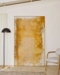 Cuadro abstracto Selnar amarillo 200 x 120 cm