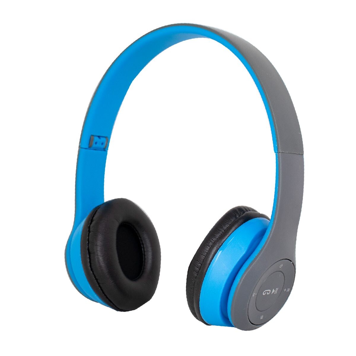 Vincha Auricular Bluetooth P47 Sd Fm Azul 