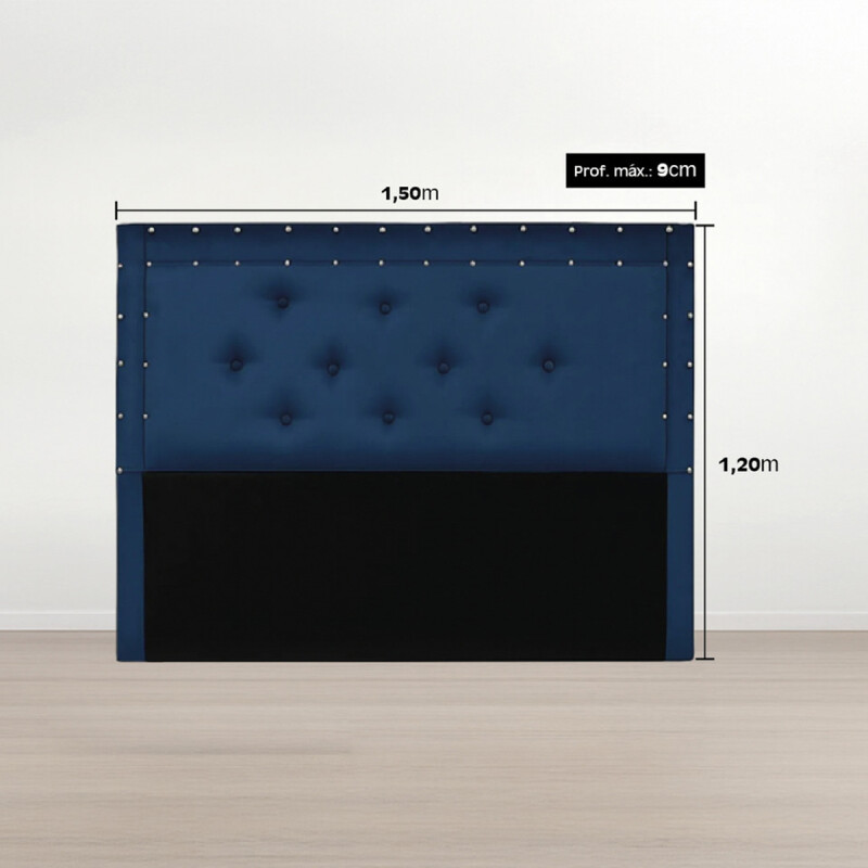 Respaldo De Sommier Ltc Relleno Con Guata Forrado En Swede Respaldo De Sommier Ltc Relleno Con Guata Forrado En Swede