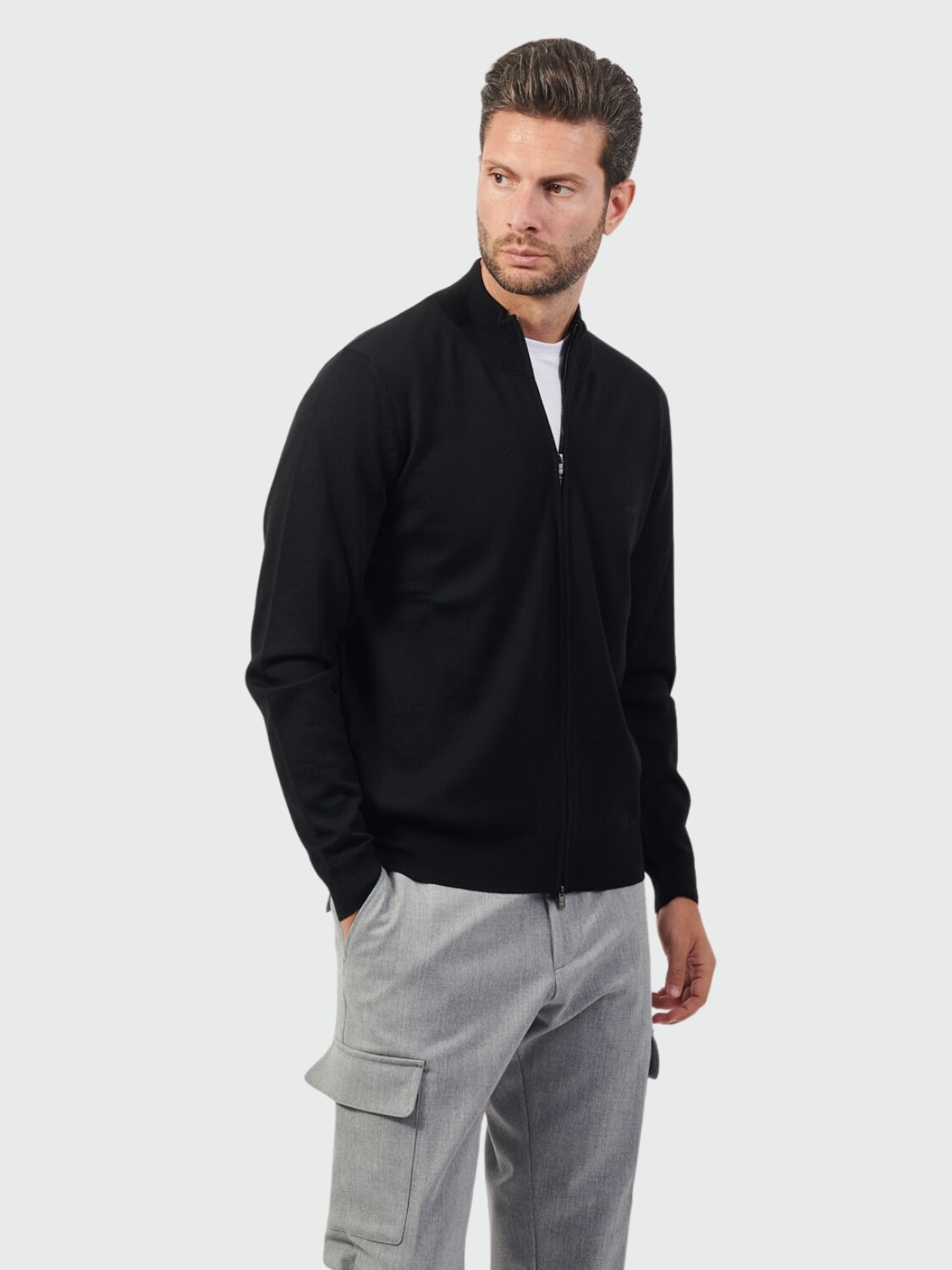 BOSS - Campera de Lana con Logo 001
