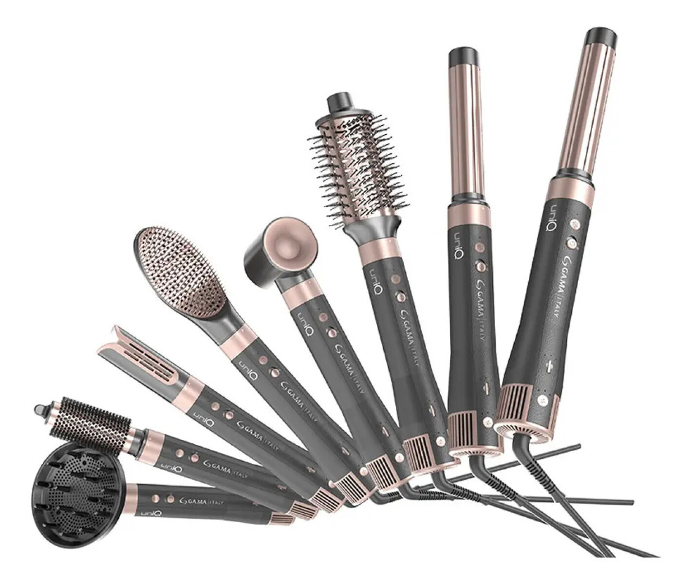 Multi Styler Ga.ma Italy Uniq Vibrance 8 En 1 1500 W - CEPILLO GAMA MULTISTYLER 8EN1 VIBRANT 