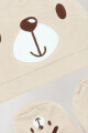 Set gorro y pantuflas Beige