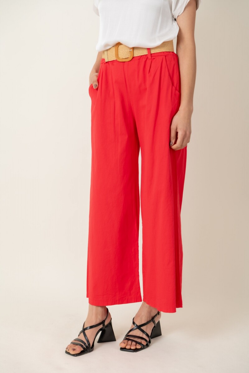 PANTALON OLIVO - Rojo 