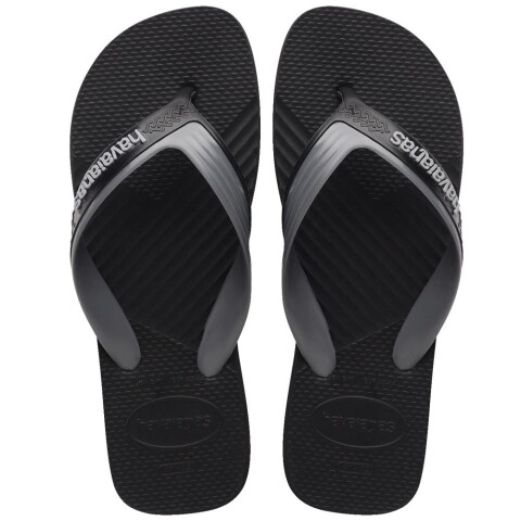 Sandalias Havaianas Dual Hombre Gris Acero Negro
