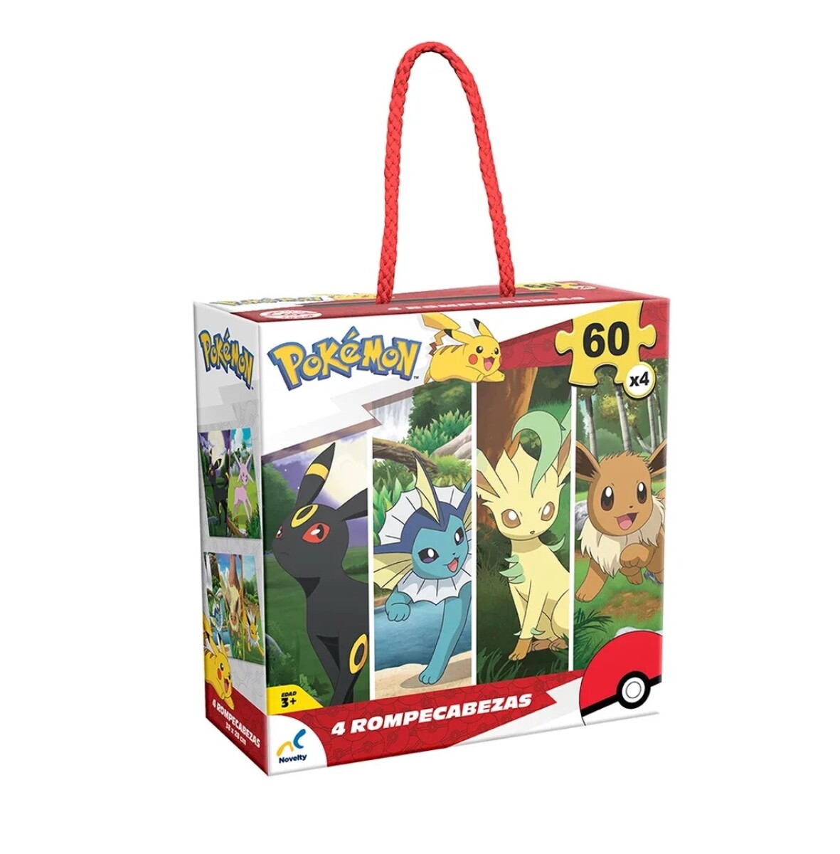 PUZZLE 60P 4 EN 1 EEVEE POKEMON JCA-4640F 
