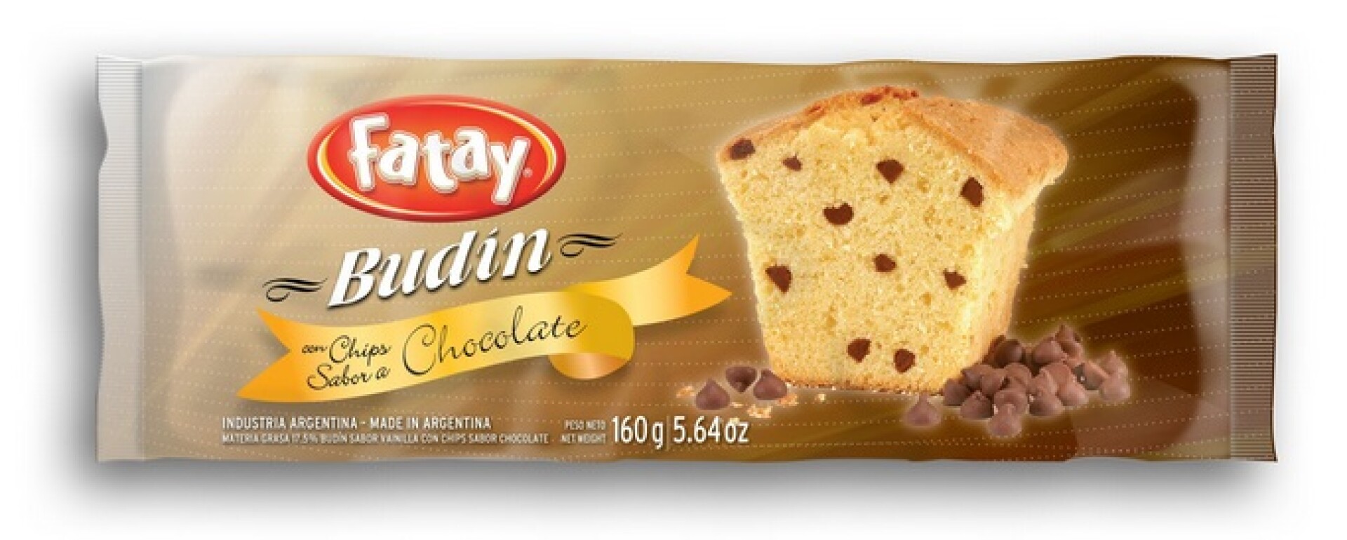 BUDIN FATAY 160G CHISPAS DE CHOCOLATE 