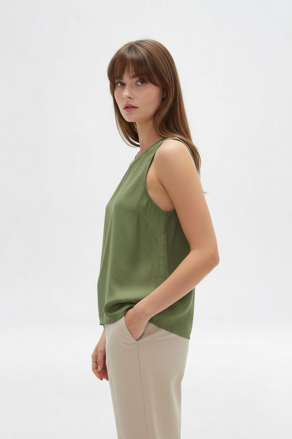 Musculosa Xilven Verde Oliva
