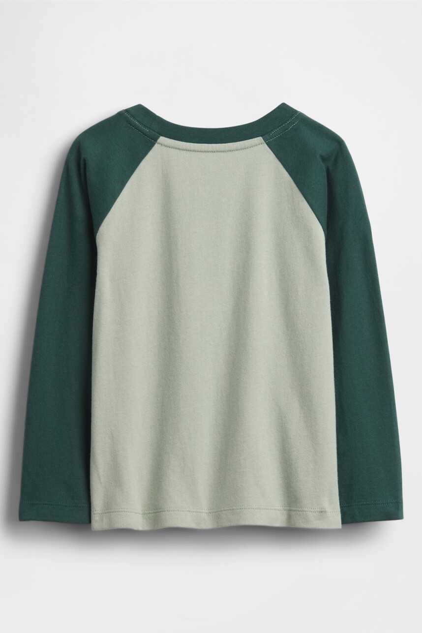 Remera Logo Gap Toddler Niño Iceberg Green 16-5808