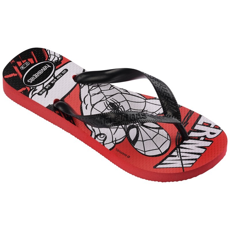 Ojotas Havaianas Top Marvel Logomania Rojo
