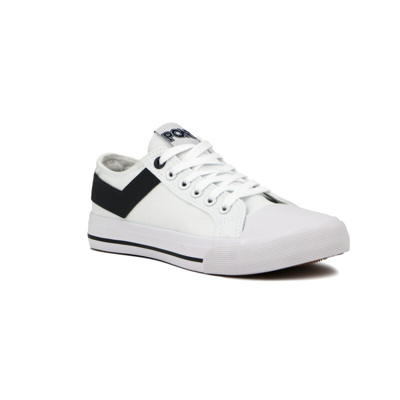 Pony Lona Bajo Acordonado / Wht/nvy Blanco-marino
