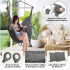 Hamaca Paraguaya Sillon Colgante Almohadones Soporte Madera Jardin Patio Imback Color Gris Hamaca Paraguaya Sillon Colgante Almohadones Soporte Madera Jardin Patio Imback Color Gris