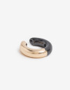 Bijou Cuff Metal Earcuff - Combinacion Bicolor