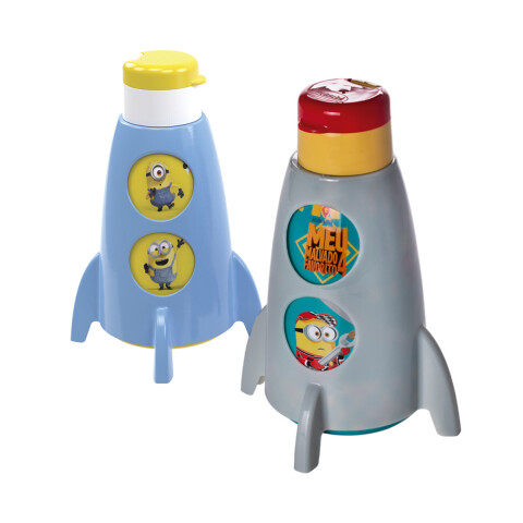 Botella con Forma de Cohete de Minions 320ml U