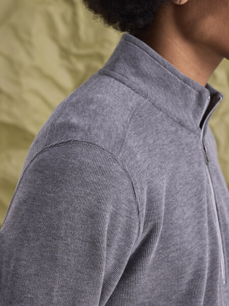 FLEECE BASTIA GRIS OSCURO MELANGE