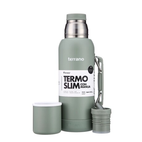 Termo Terrano Slim 750ML Base de Silicona OLIVA