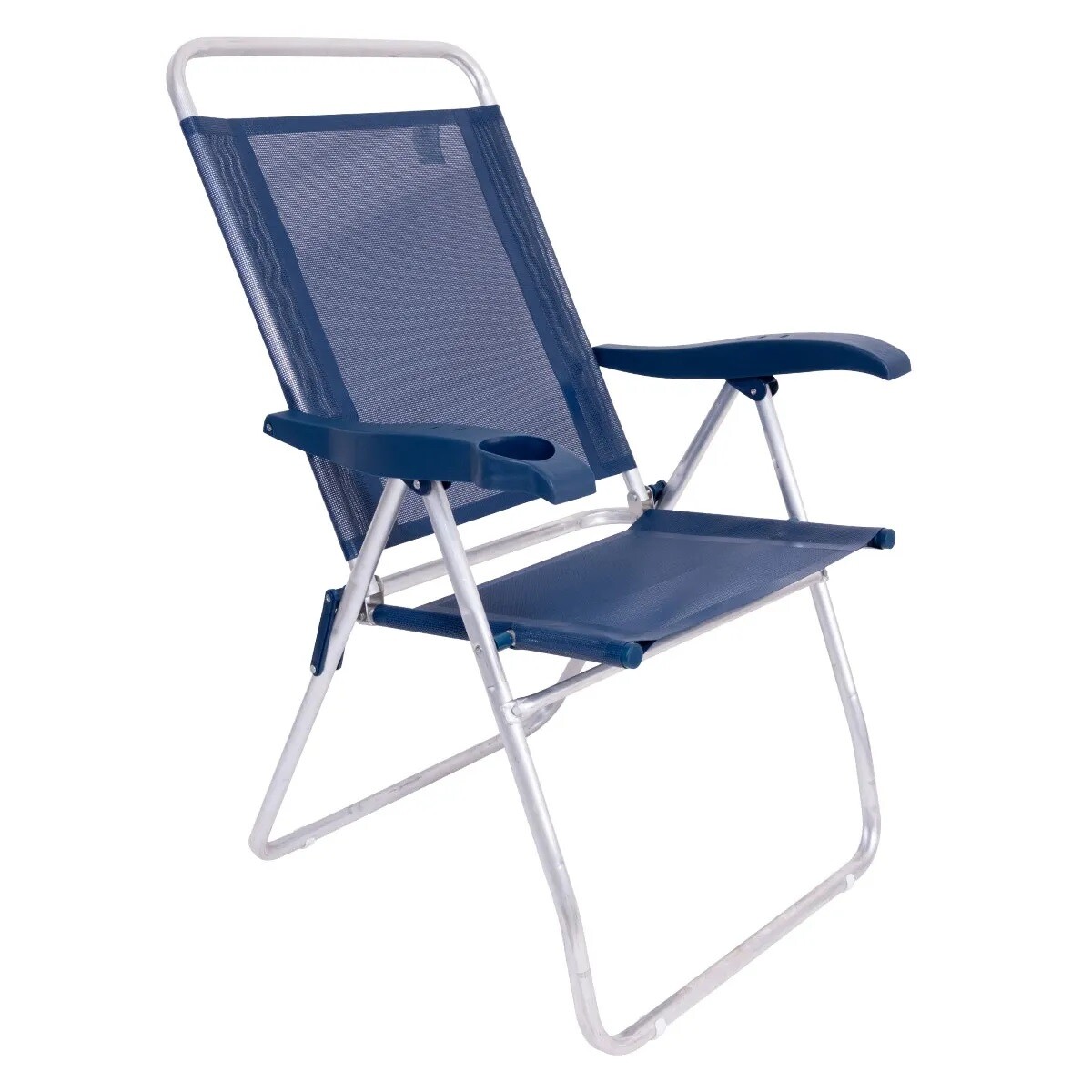 SILLA PLEGABLE DE ALUMINIO BOREAL 4 POSICIONES AZUL 