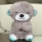 Peluche De Apego Nutria Con Respiración Gris