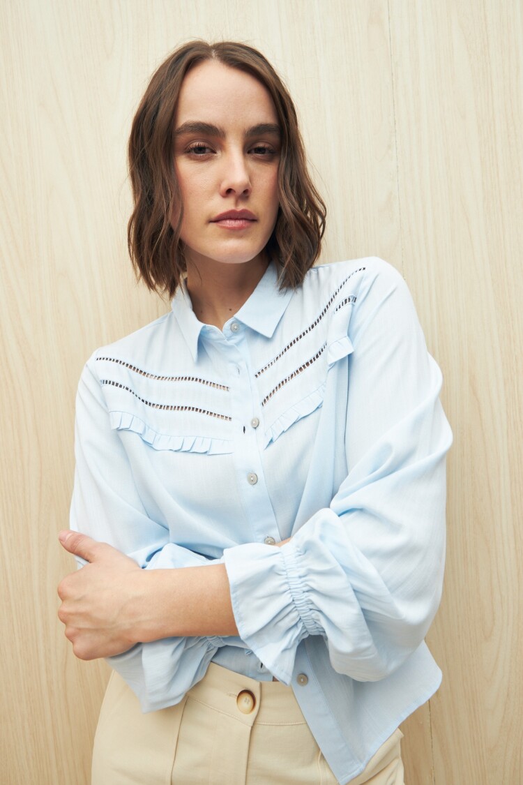 CAMISA ACE Celeste