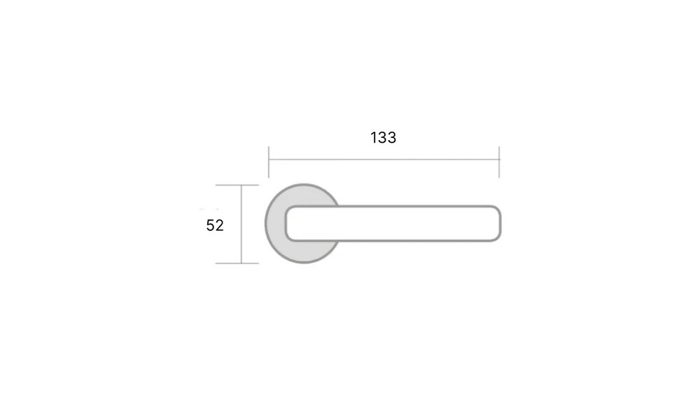 Manija para puerta R-530A/N negro mate Manija Para Puerta R-530a/n Negro Mate