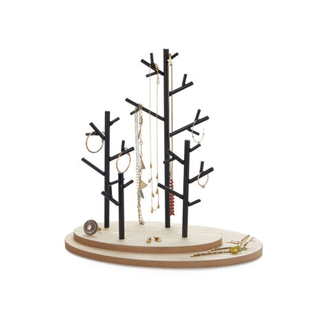 Joyero árbol De Otoño Metal Y Madera Unica