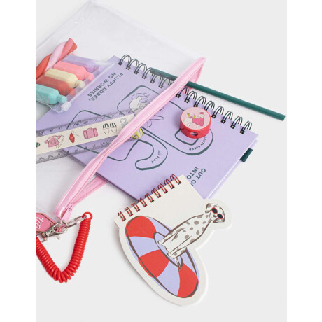 Set De Librería En Estuche Combinacion Multicolor