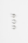 Set de 3 earcuff plateado