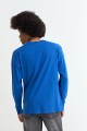 Remera cuello redondo AZUL
