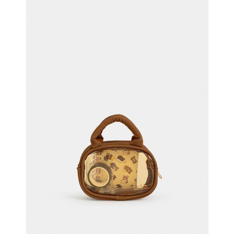 Set De Librería En Mini Carterita Marron Camel