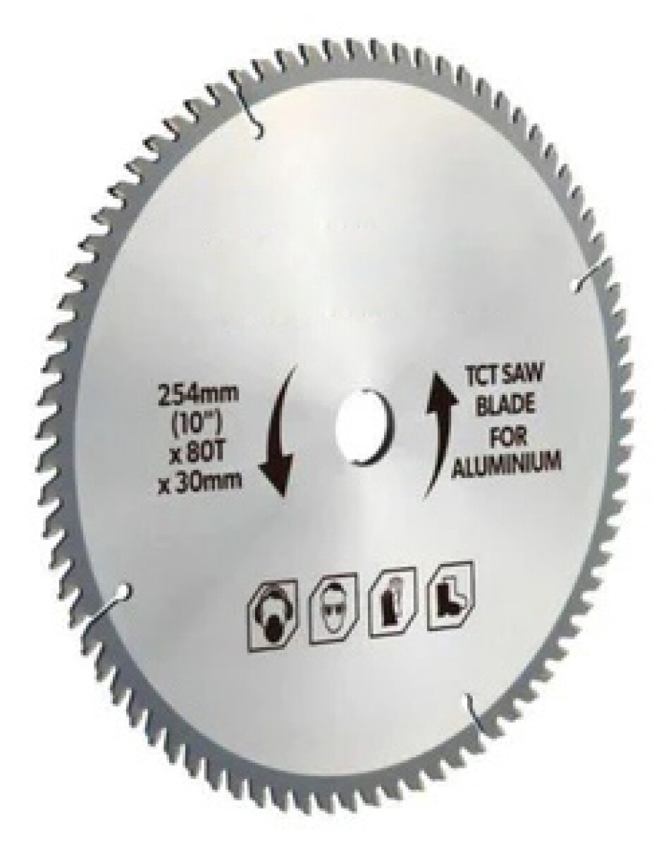 TOLSEN HOJA SIERRA CIRCULAR ALUMINIO 254mmx80dtsB30 