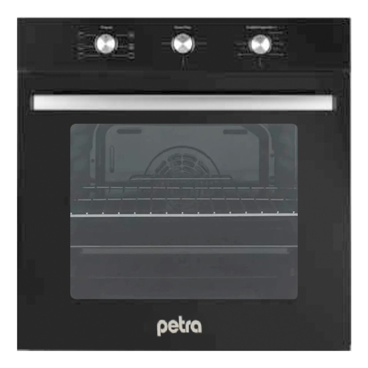 Horno Empotrar Convección Eléctrico Petra 71 L Negro Clase A 