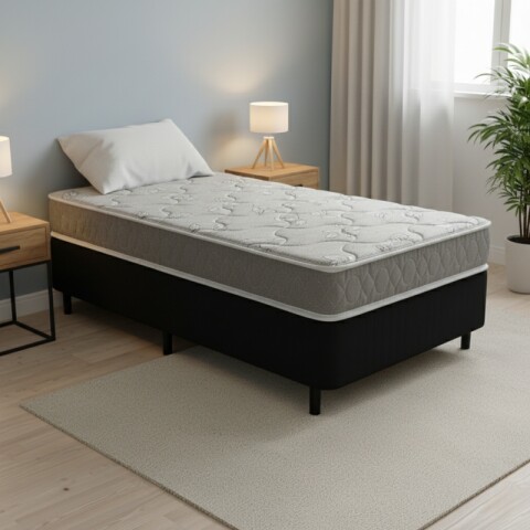 Sommier SANTIAGO -1 Plaza - Espuma Densidad Media - Hasta 100 Kg Sommier SANTIAGO -1 Plaza - Espuma Densidad Media - Hasta 100 Kg