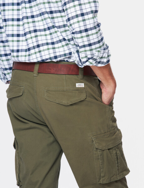 PANTALON CARGO Verde