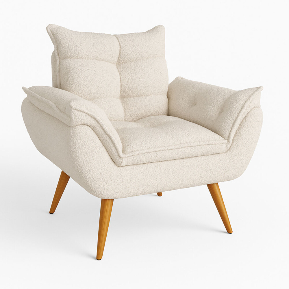 Sillón 1 cuerpo Poltrona Turin Bouclé