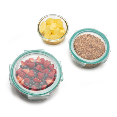 Oxo Gg 4 Taza Sello Hermético Smart Seal Vidrio Redondo Recipiente
