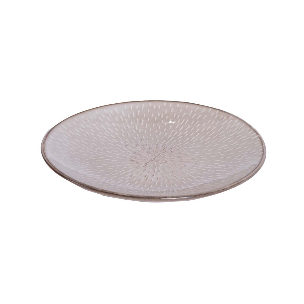 PLATO 19CM PINTS NATURAL/BEIGE CERÁMICA TJL-24ST0902067