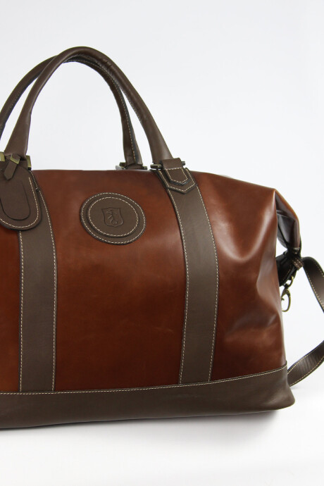 Leather Travel Bag Brown