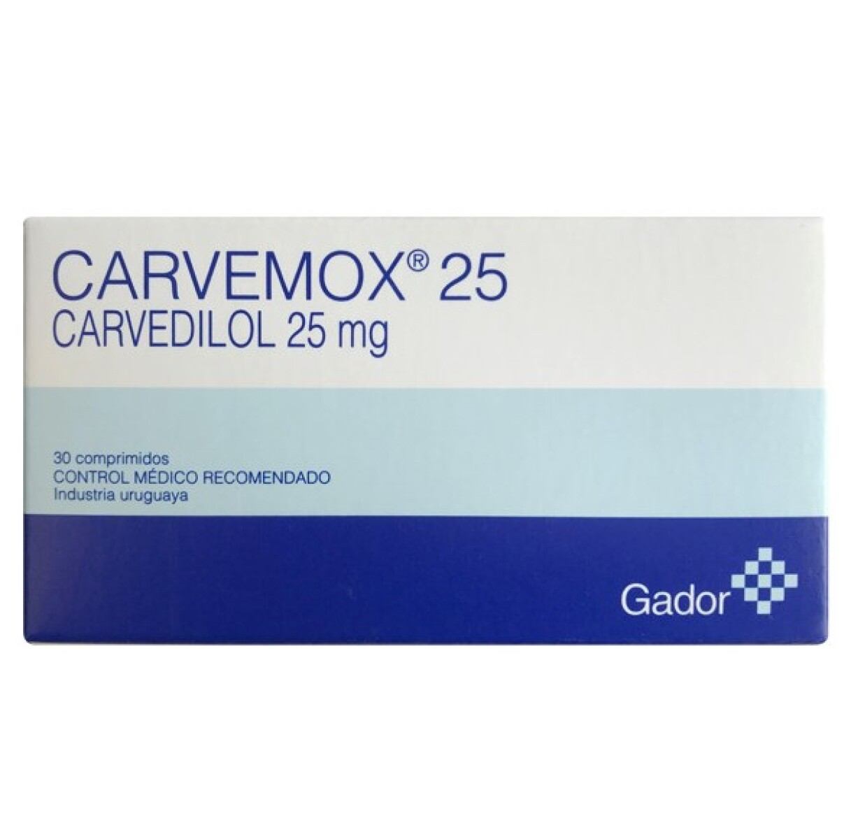 Carvemox 25mg 30 Comprimidos 