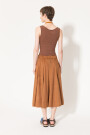 POLLERA SUEDE Caramelo