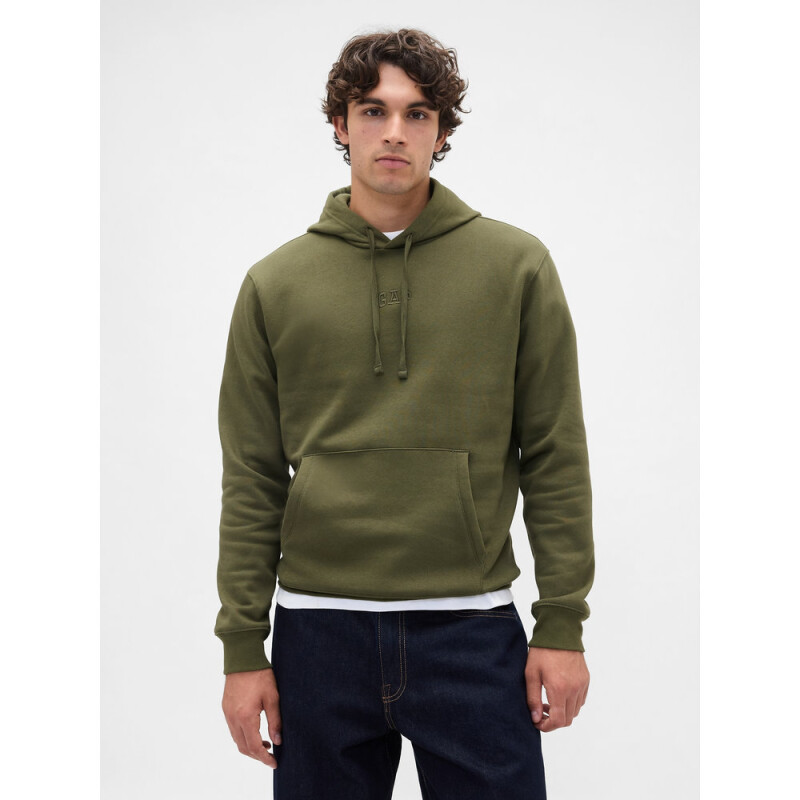 V-FRCH TONAL MINI LOGO RELAXED PO HD ARMY JACKET GREEN