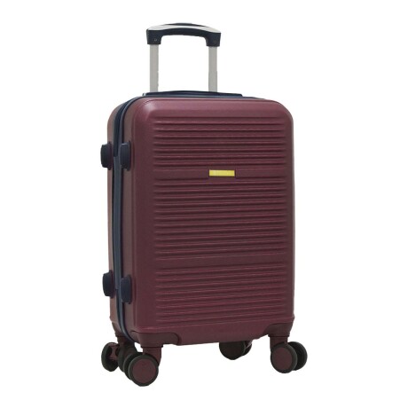 Set Viaje Valija Rígida Grande 4 Ruedas + Balanza Equipaje Bordó