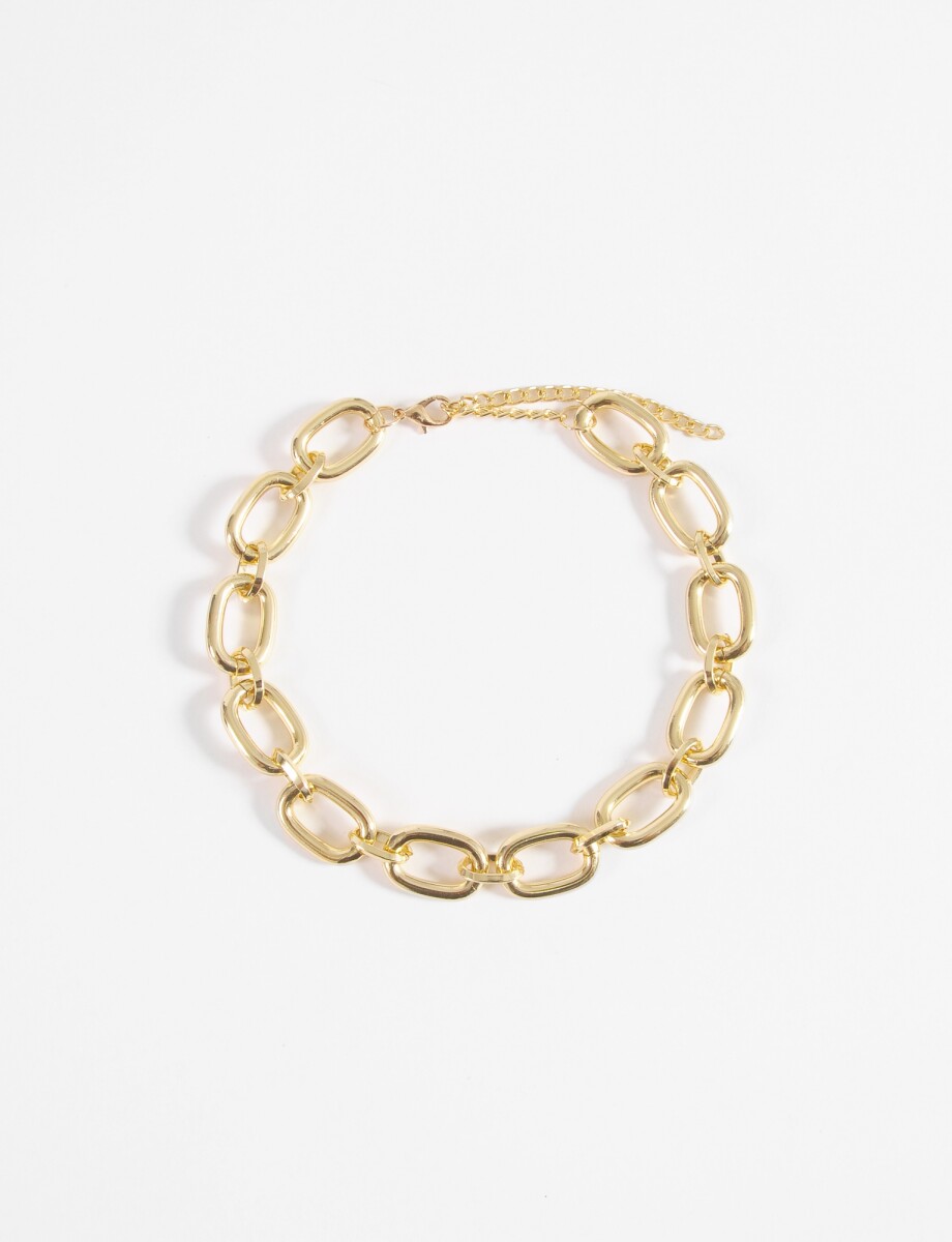 Collar eslabones - dorado 