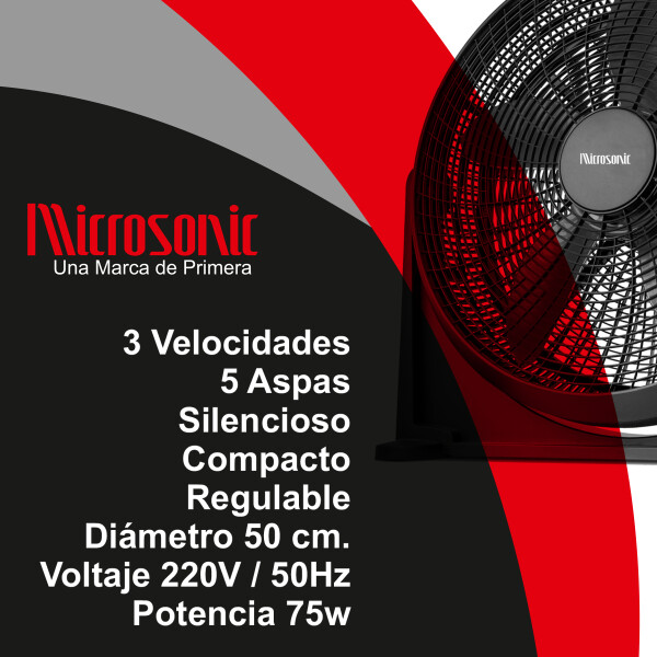 Ventilador Microsonic Vt5002 TURBO VENTILADOR MICROSONIC VT5001/2
