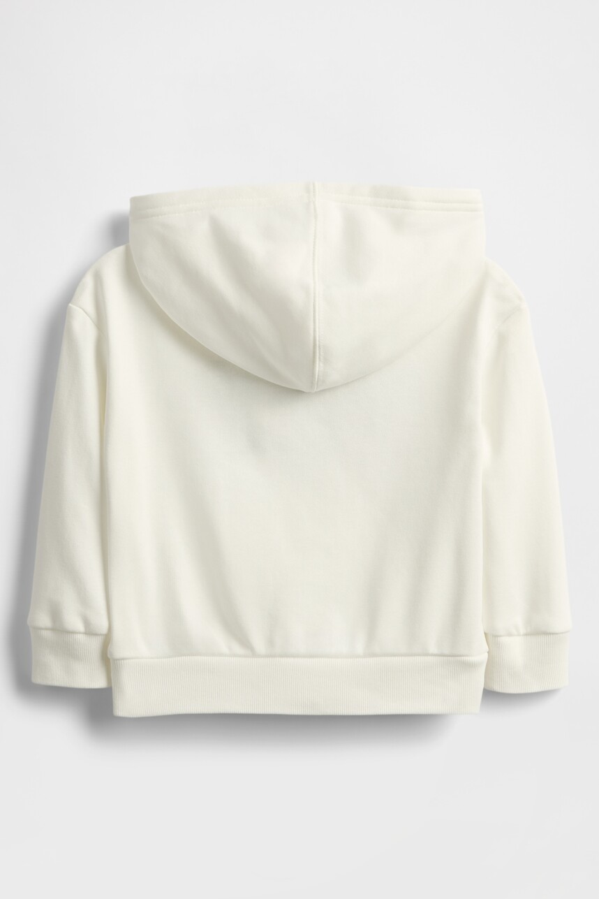 Buzo Canguro Sin Felpa Logo Gap Toddler Niño New Off White
